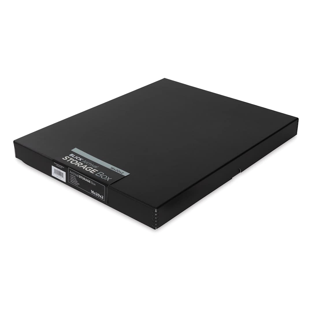 Open in modal - Blick Archival Storage Box - 16" x 20" x 2", Black