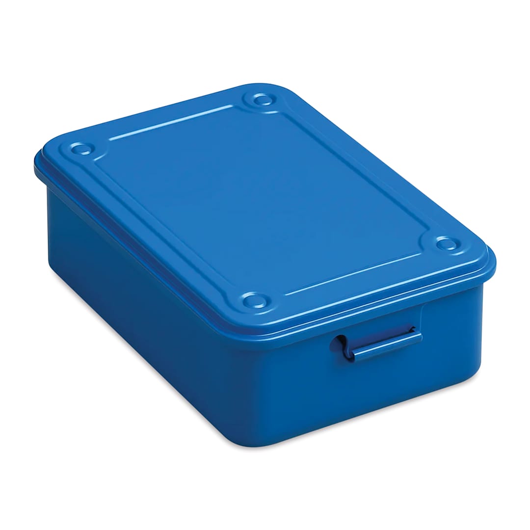 Open in modal - Toyo Stackable Storage Box T-150 - Blue, 6" x 4" x 2"