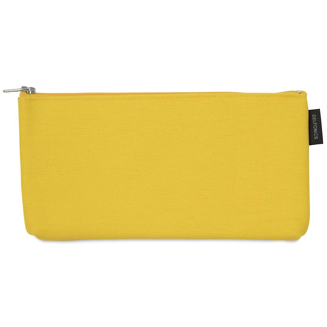Open in modal - Delfonics Mareku Flat Pen Case - Yellow, front