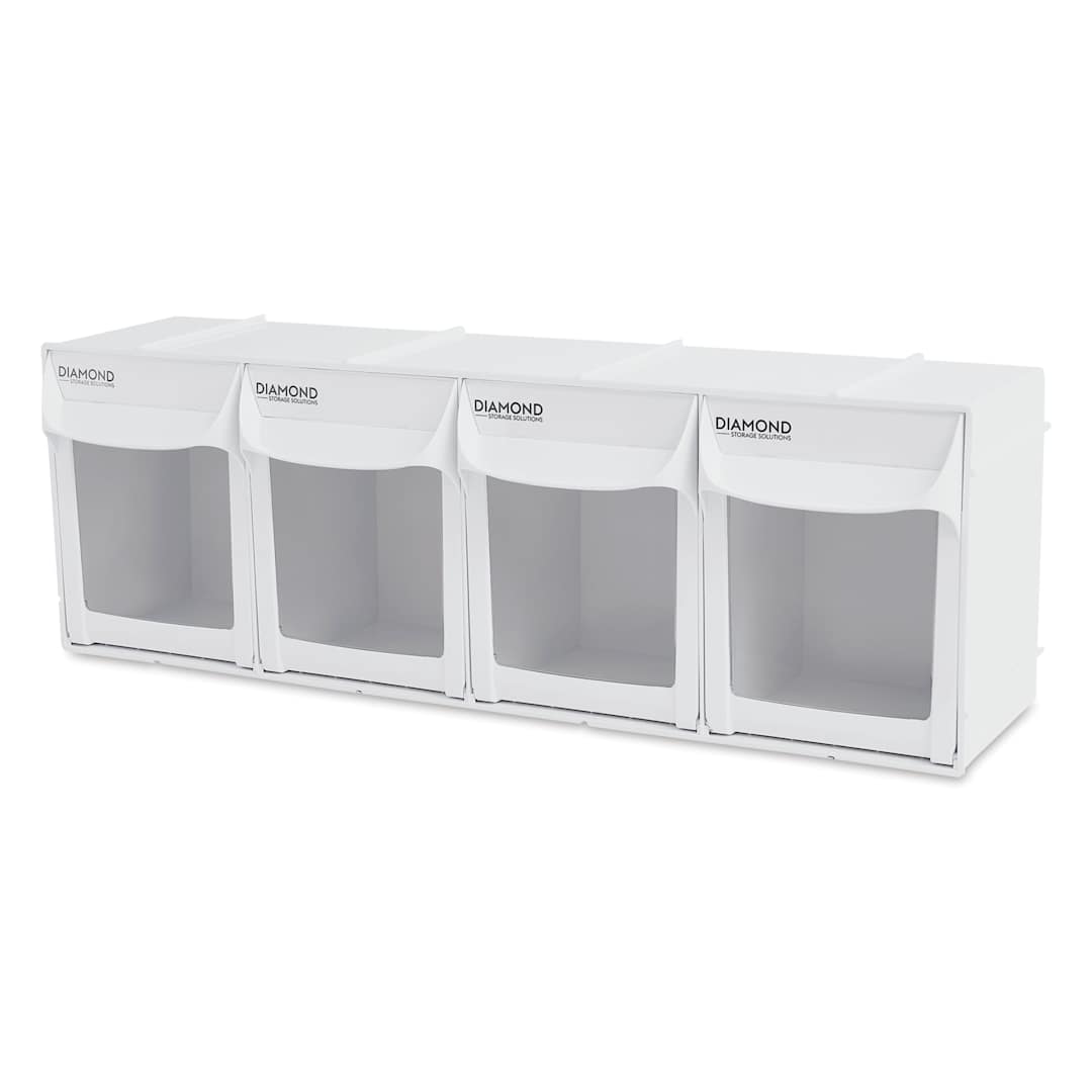 Open in modal - Diamond Storage Solutions - 4 Tip Out Bins, Full Width