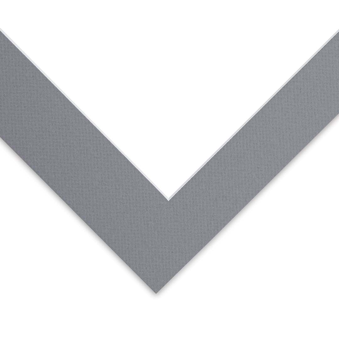 Open in modal - Blick Pre-Cut Mat - Bar Harbor Gray, 12" x 16" (8-1/2" x 11-1/2" Opening)