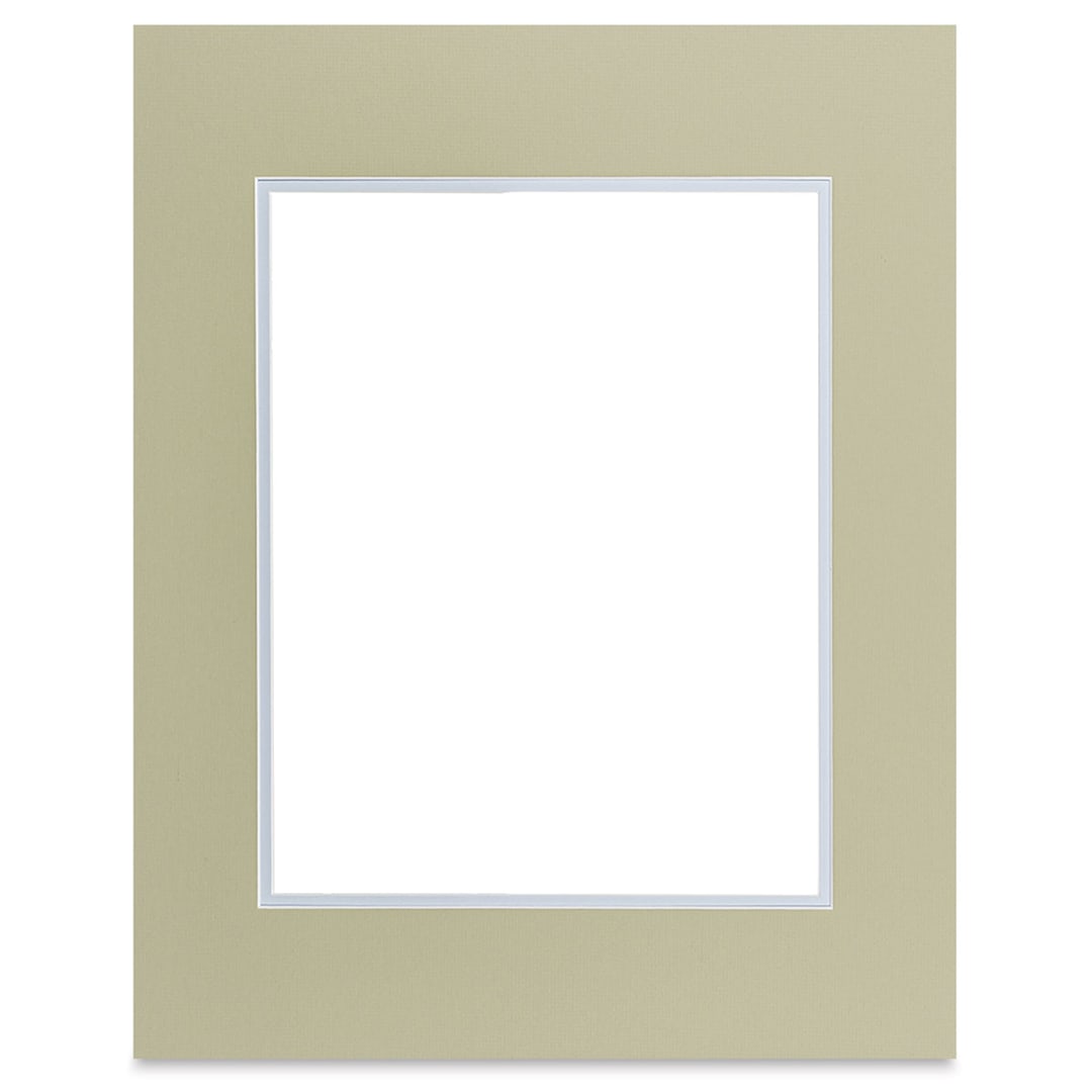 Open in modal - Blick Double Mat - Sauterne / Sheer Blue, 16" x 20" (10-1/2" x 13-1/2" Opening)