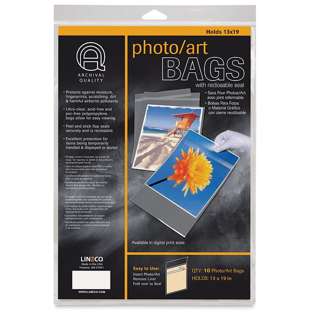 Open in modal - Lineco Photo Art Bag Pack - 13" x 19", Pkg of 10