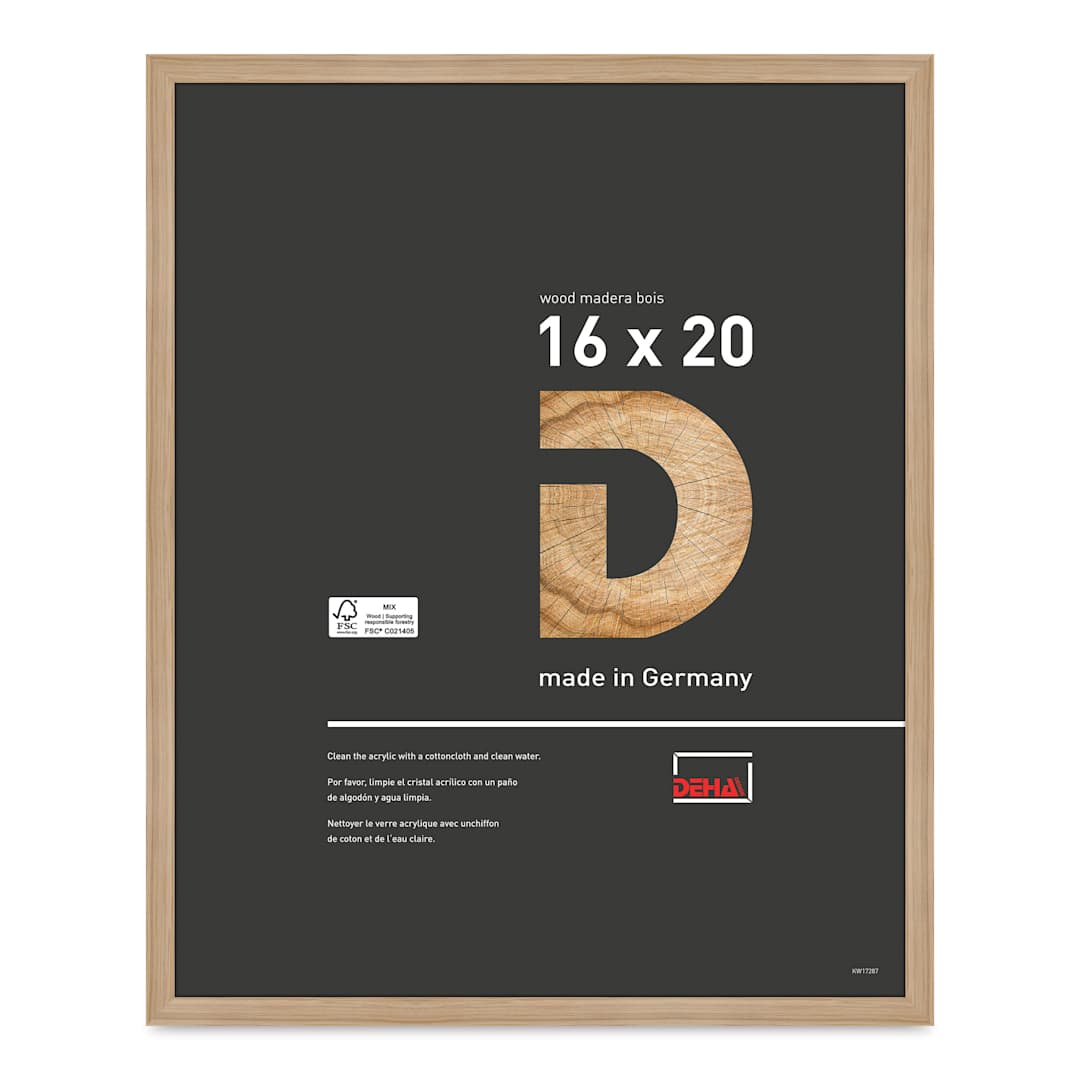 Open in modal - Deha Design Fontana Wood Frame - Natural Oak, 16" x 20"