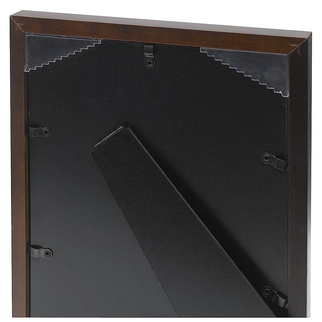 Open in modal - Gallery Solutions Airfloat Wood Frames - Back of Frame showing hanging feature
