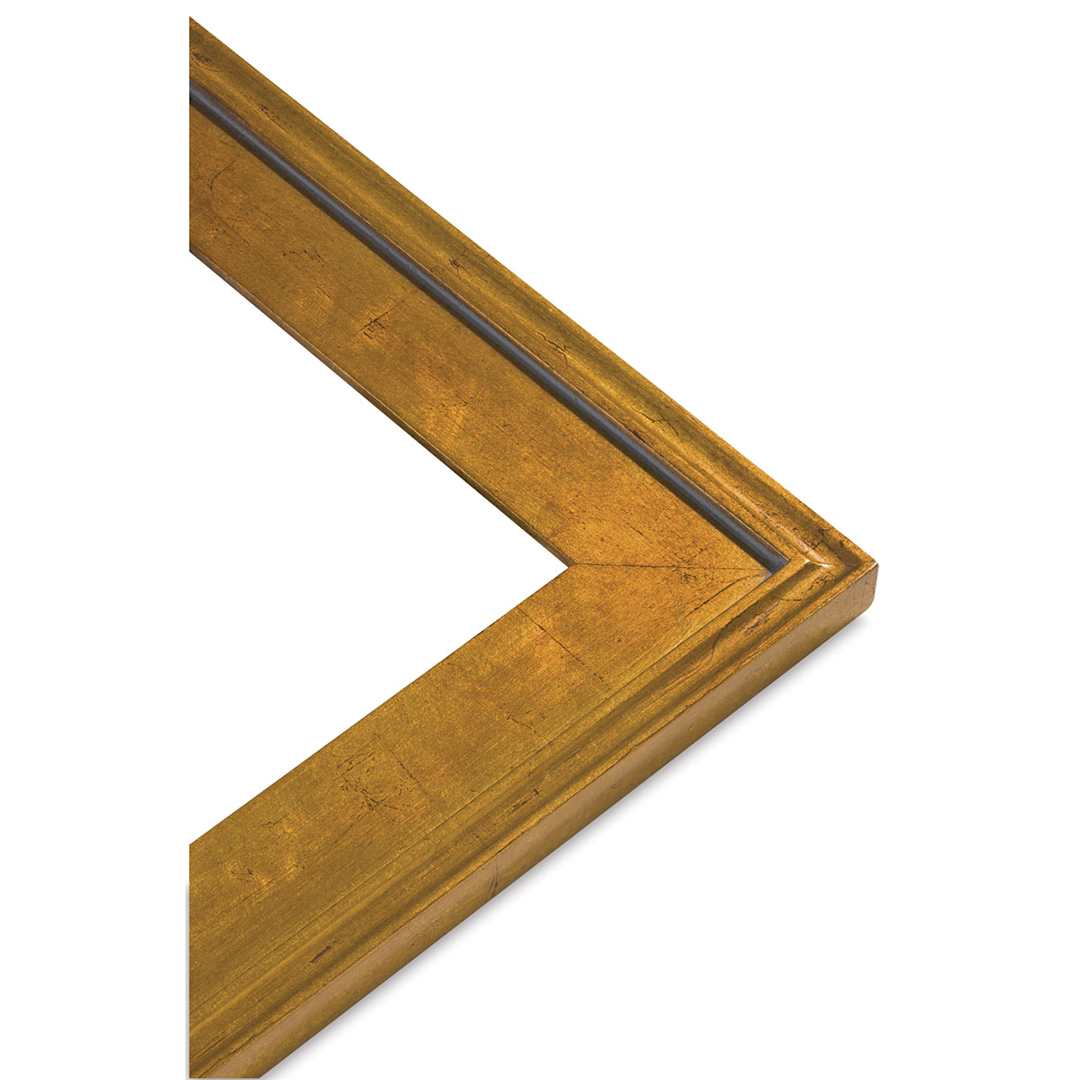 Open in modal - Blick Simplon Econo Wood Frame - 16" x 20" x 3/8", Gold Leaf/Red