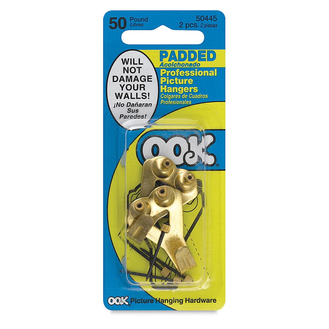 Open in modal - OOK Padded Hanger Pack - 50 lb Capacity, Pkg of 2