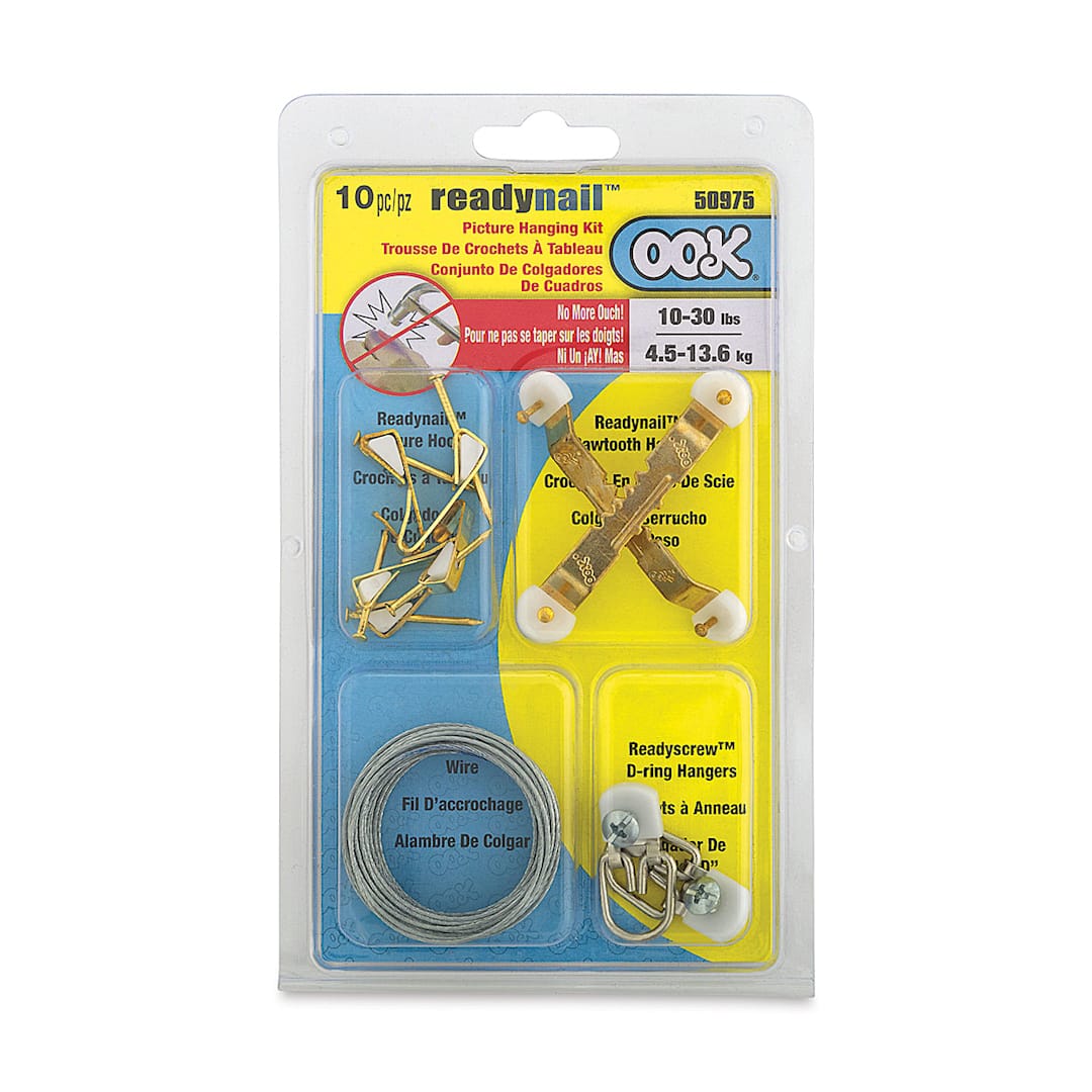 Open in modal - Ook ReadyNail Picture Hanging Kit - Front of blister package of Kit
