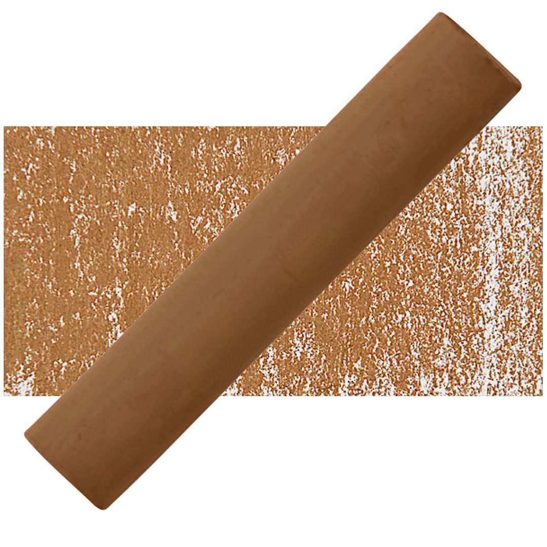 Open in modal - Blockx Soft Pastel - Burnt Sienna 421 pastel and swatch