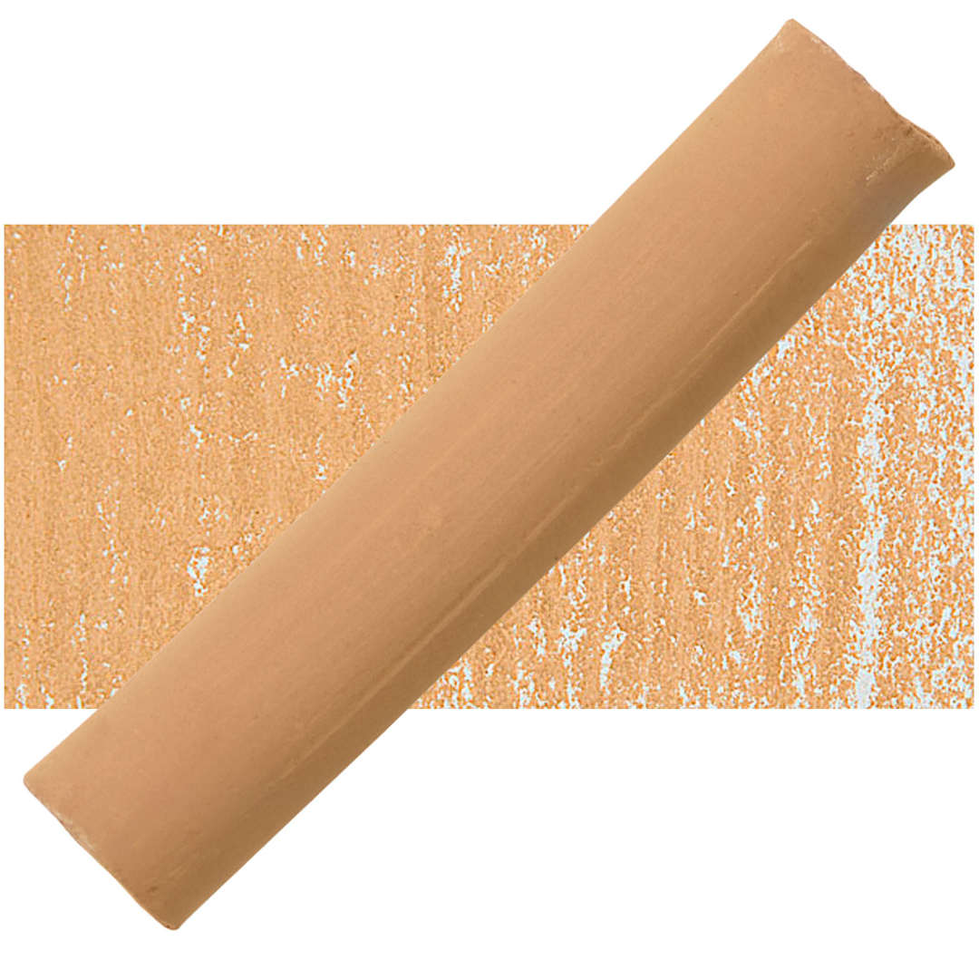 Open in modal - Blockx Soft Pastel - Raw Sienna 404 pastel and swatch