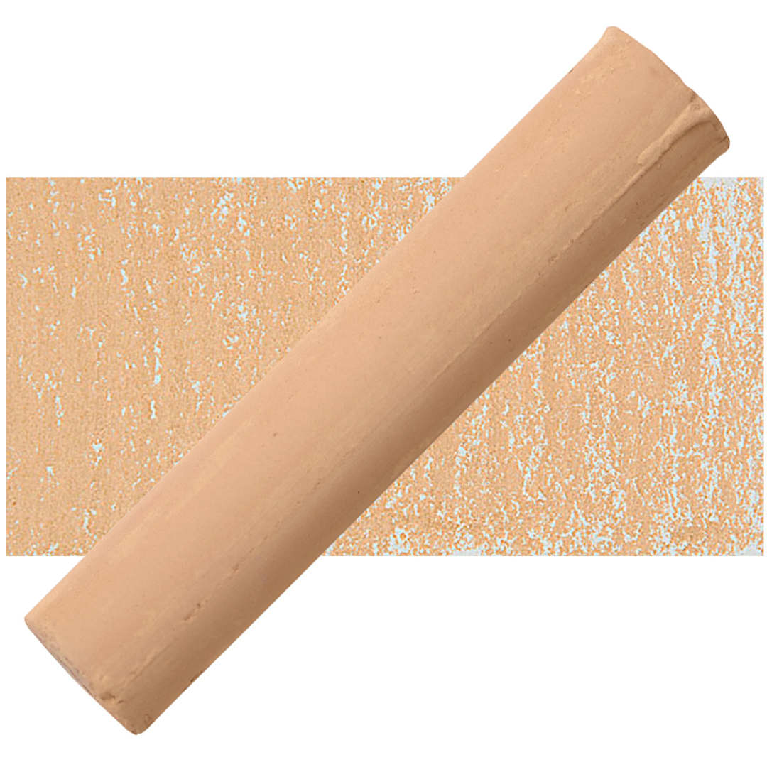 Open in modal - Blockx Soft Pastel - Raw Sienna 405 pastel and swatch