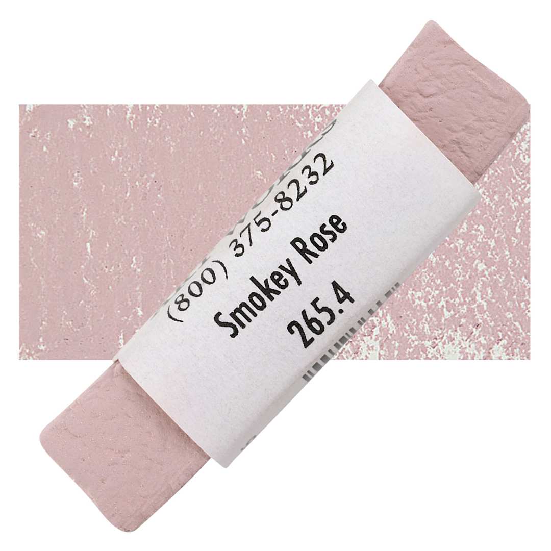 Open in modal - Great American Handmade Pastel - Smokey Rose 4, 265.4 pastel and swatch