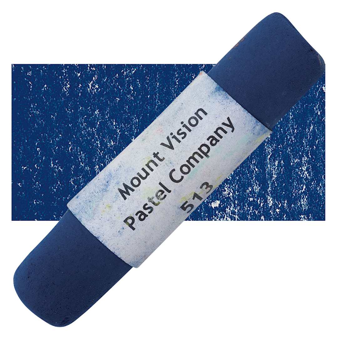 Open in modal - Mount Vision Handmade Pastel - Dark Blue (Purple) 513 pastel and swatch