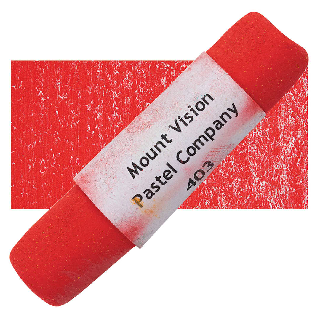 Open in modal - Mount Vision Handmade Pastel - Reddish Orange 403 pastel and swatch