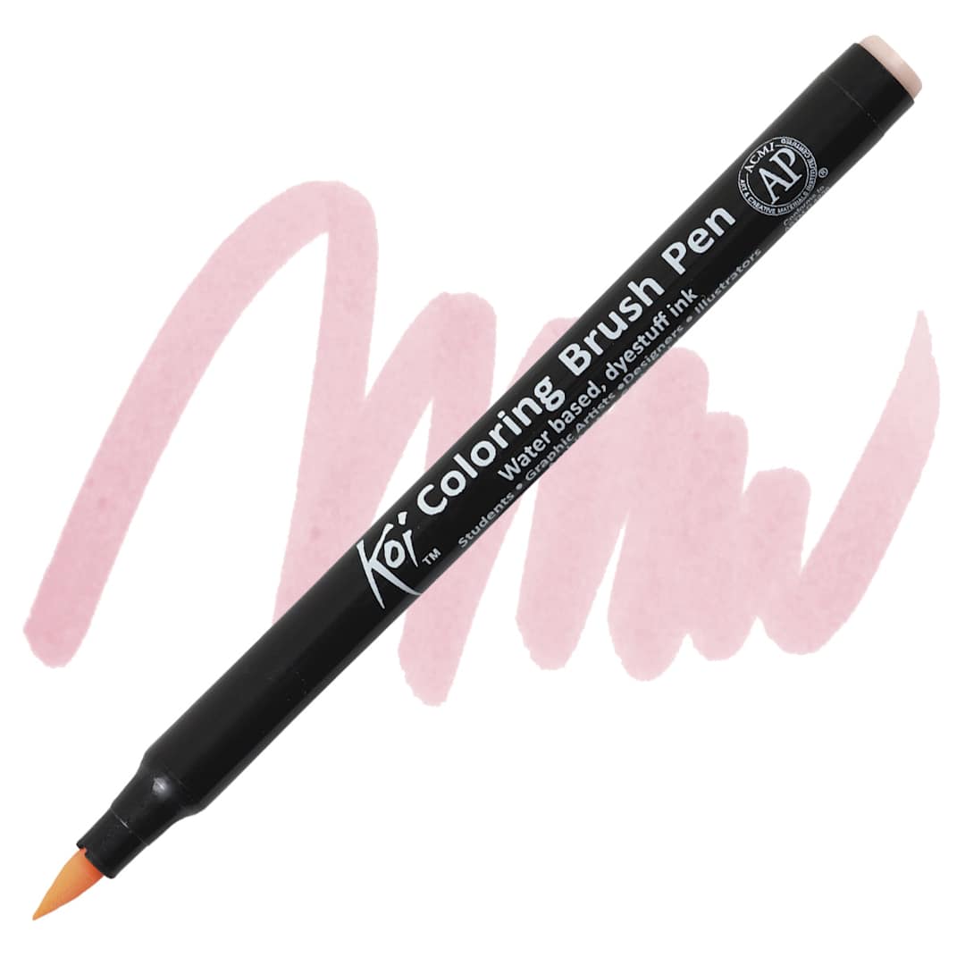 Open in modal - Sakura Koi Coloring Brush Pen - Pale Orange pen and swatch