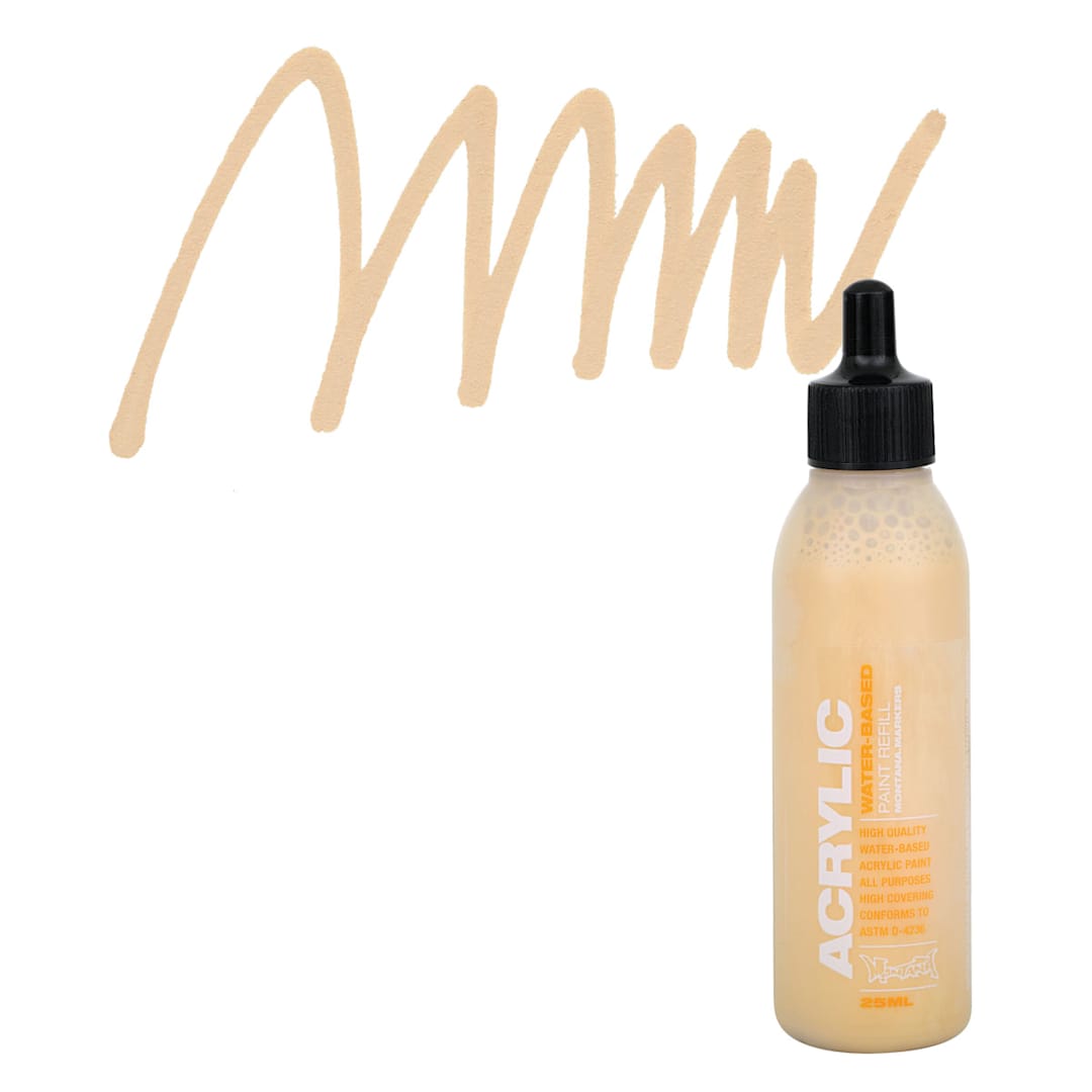 Open in modal - Montna Acrylic Marker Refill - 25 ml, Sahara Beige, Refill and swatch