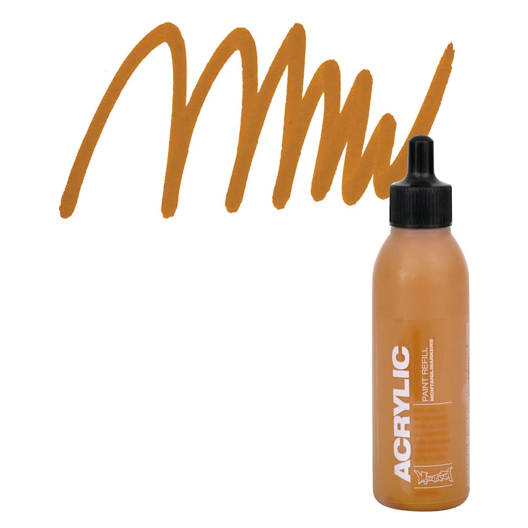 Open in modal - Montana Acrylic Marker Refill - 25 ml , Shock Brown Light, Refill and swatch