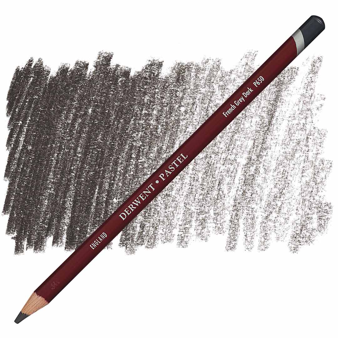 Open in modal - Derwent Pastel Pencil - French Gray Dark pencil and swatch