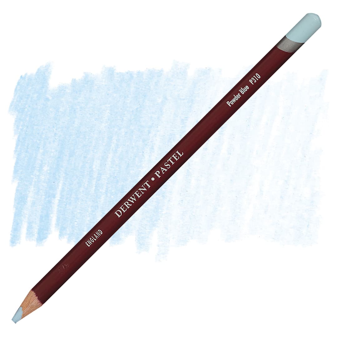 Open in modal - Derwent Pastel Pencil - Powder Blue pencil and swatch