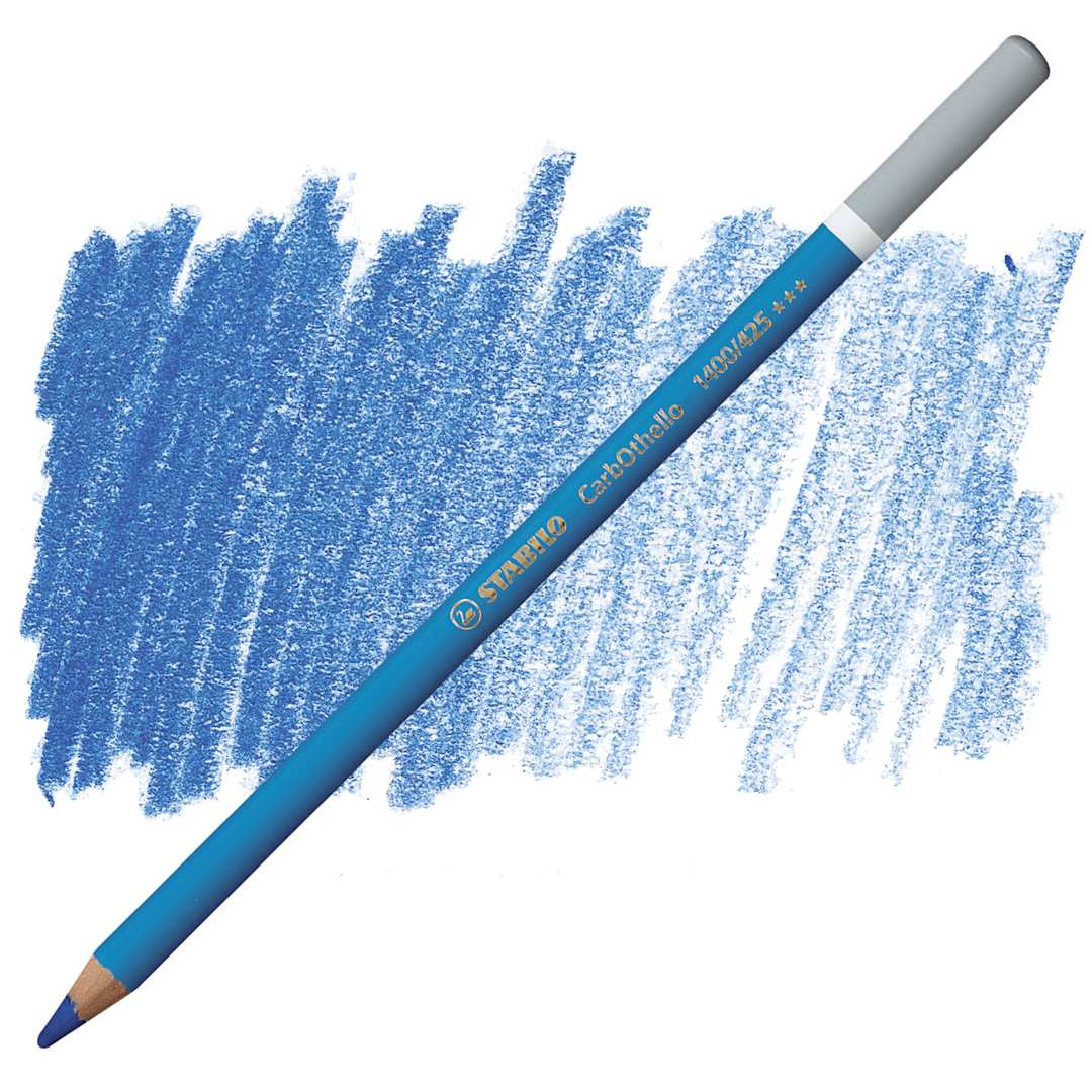 Open in modal - Stabilo CarbOthello Pastel Pencil - Cobalt Blue pencil and swatch