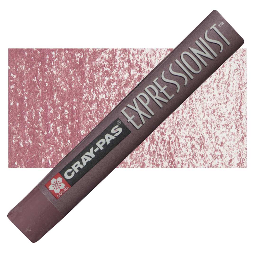 Open in modal - Sakura Cray-Pas Expressionist Oil Pastel - Rose Gray oil pastel and swatch
