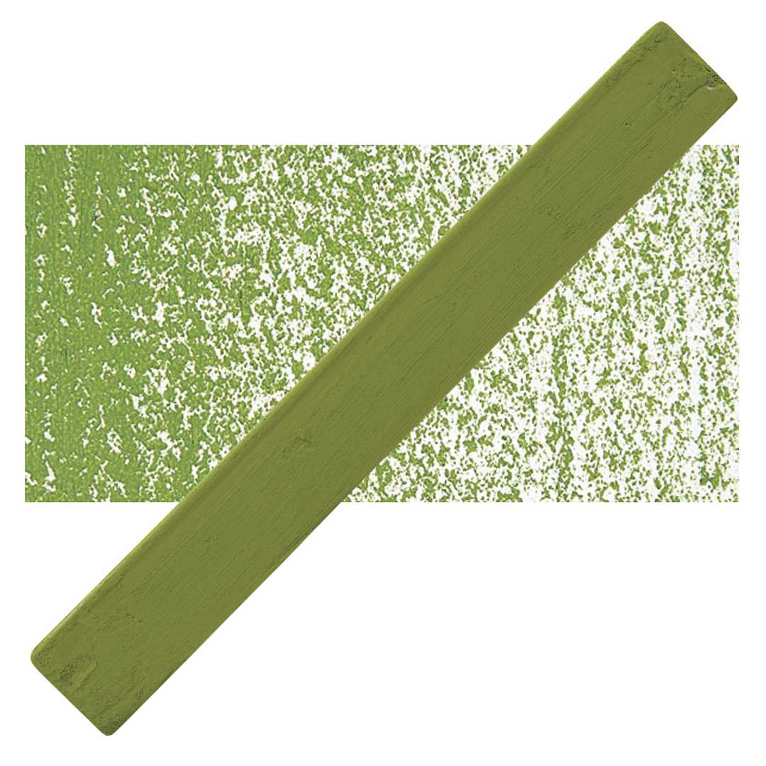 Open in modal - Holbein Artists’ Oil Pastel - Oxide of Olive 1 oil pastel and swatch