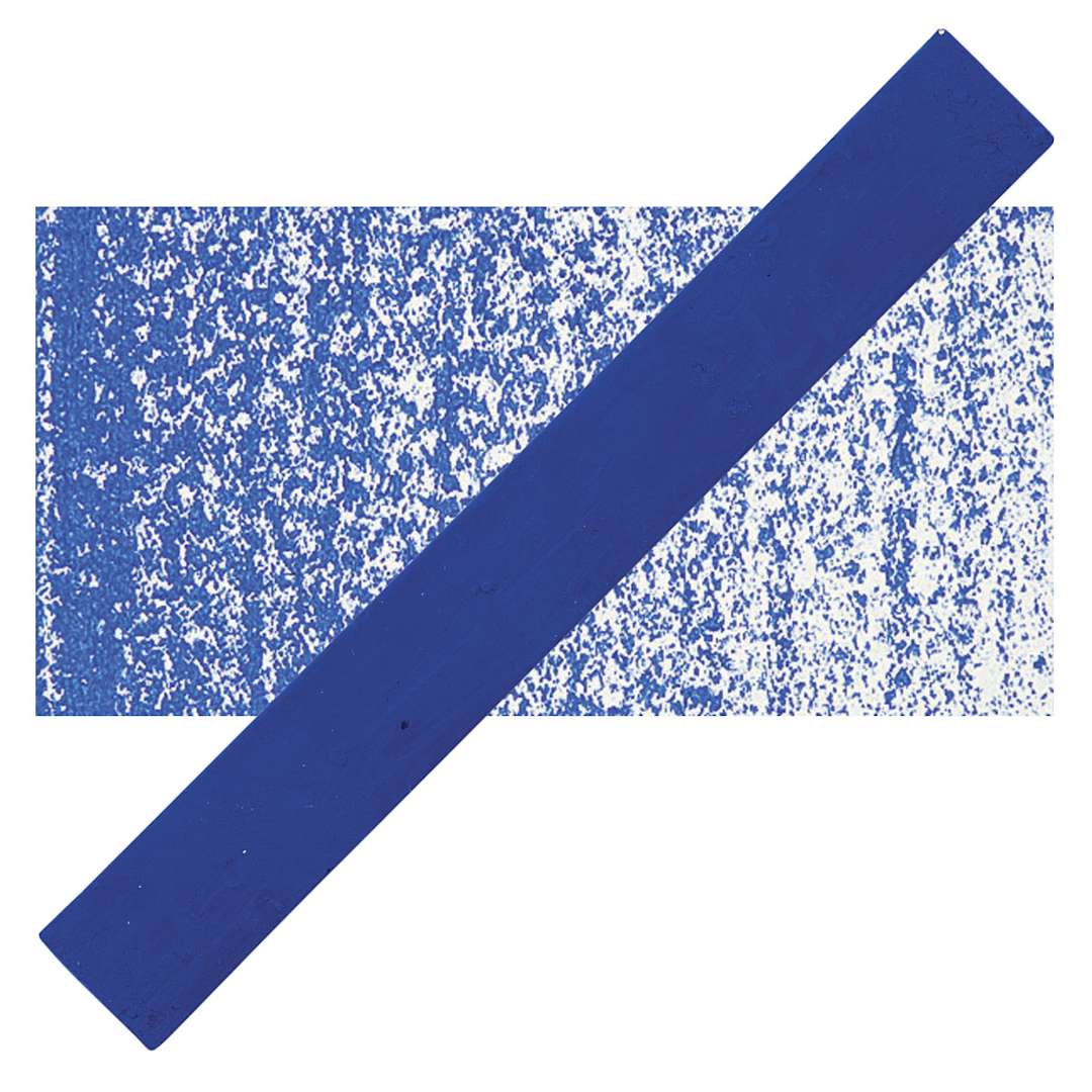 Open in modal - Holbein Artists’ Oil Pastel - Ultramarine Blue 1 oil pastel and swatch