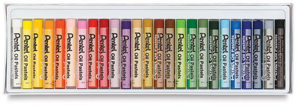 Open in modal - Pentel Oil Pastel Set - Set of 25, Inside Package