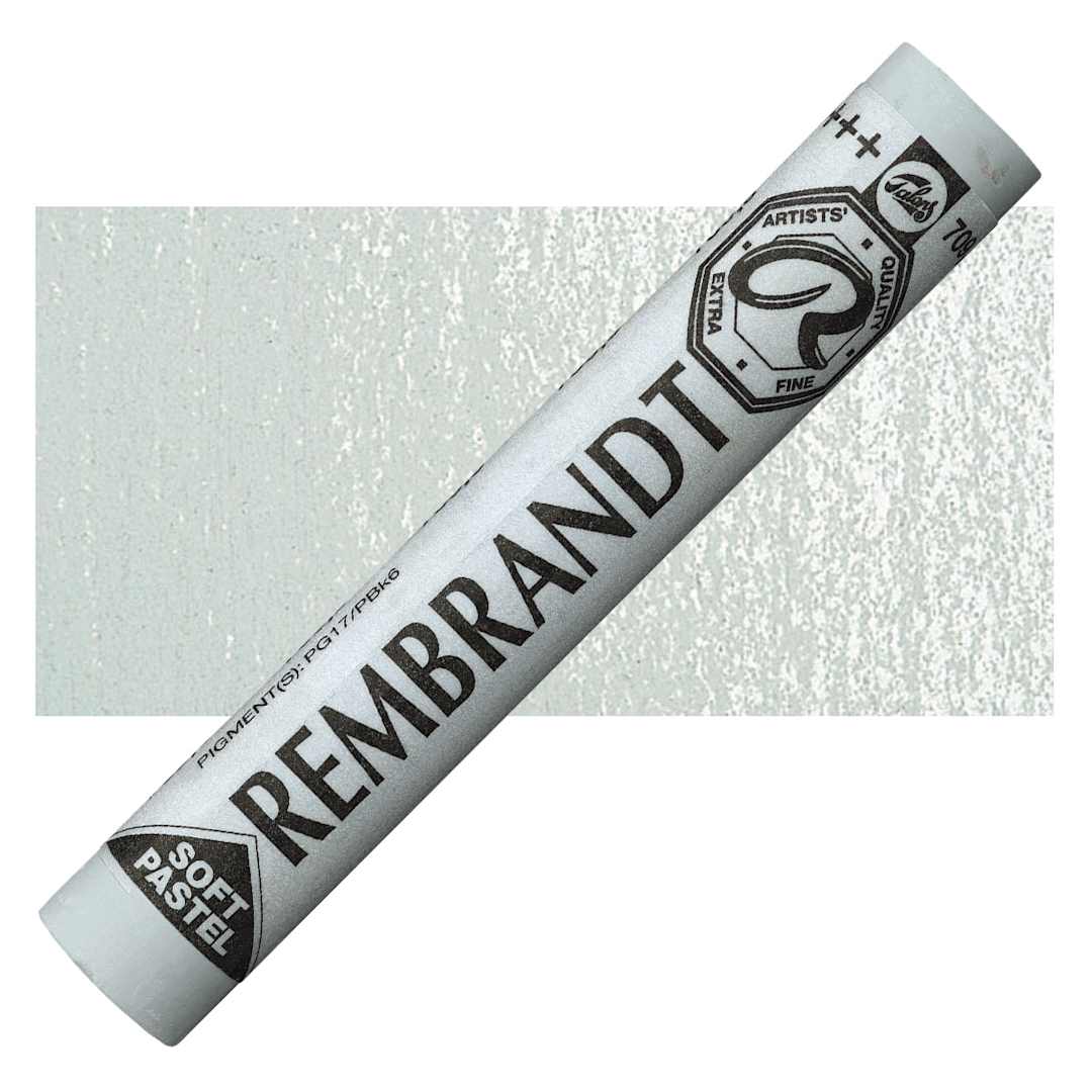 Open in modal - Rembrandt Soft Pastel - Green Gray 709.9 pastel and swatch