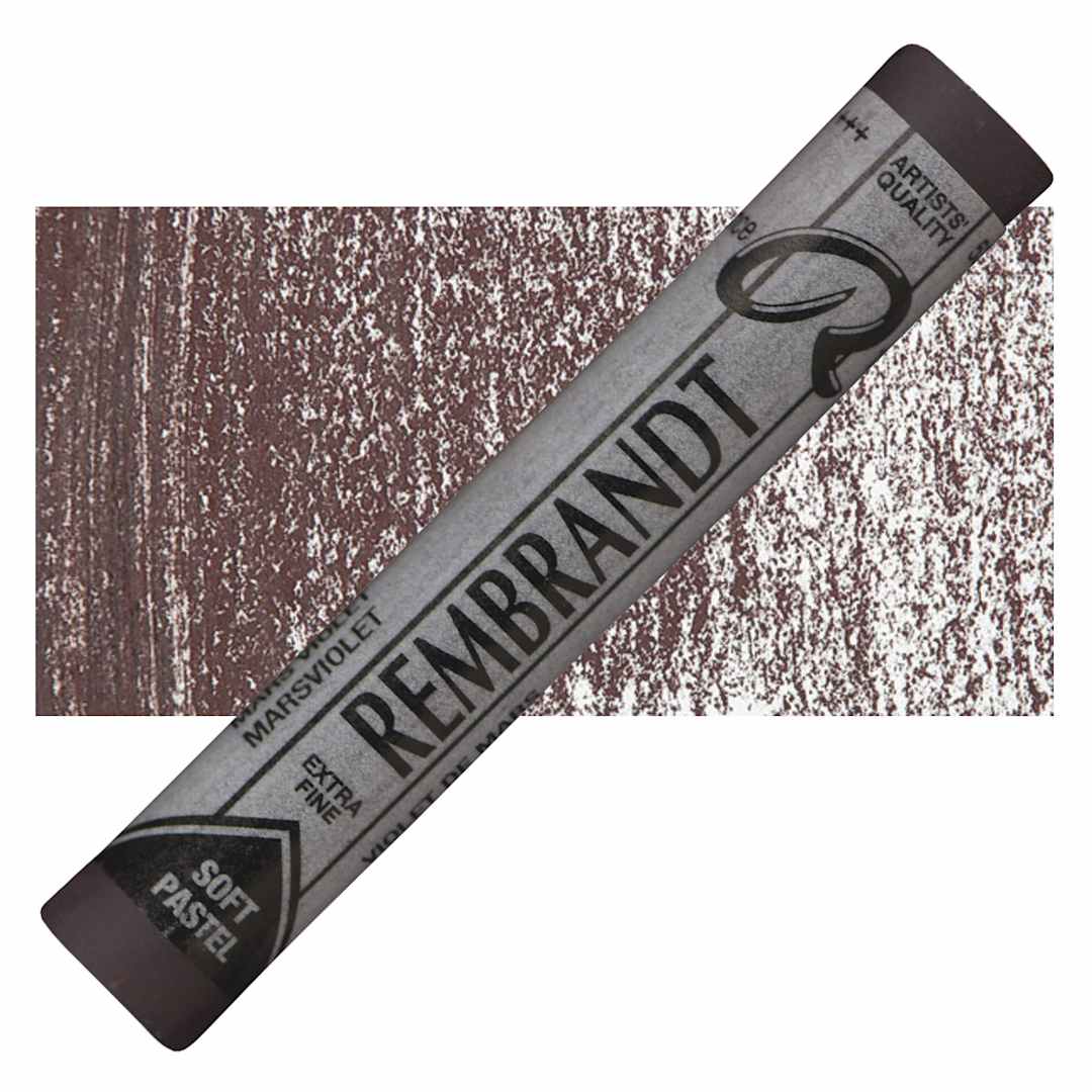Open in modal - Rembrandt Soft Pastel - Mars Violet 538.3 pastel and swatch