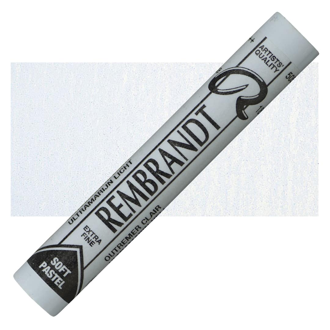 Open in modal - Rembrandt Soft Pastel - Ultramarine Light 505.9 pastel and swatch