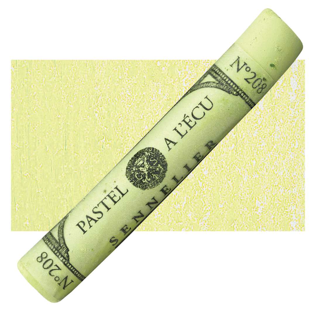 Open in modal - Sennelier Soft Pastel - Apple Green 208 pastel and swatch