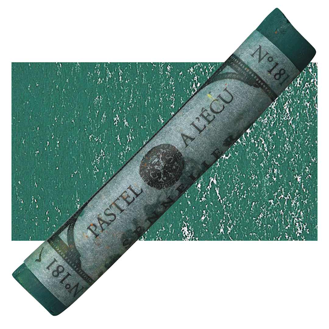 Open in modal - Sennelier Soft Pastel - Black Green pastel and swatch