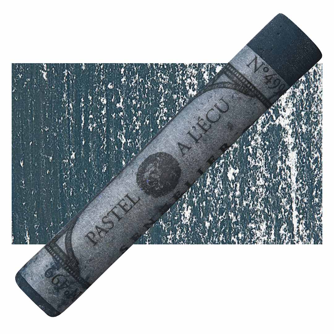 Open in modal - Sennelier Soft Pastel - Blue Grey Green 499 pastel and swatch