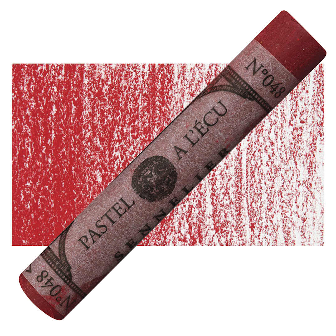 Open in modal - Sennelier Soft Pastel - Carmine 048 pastel and swatch