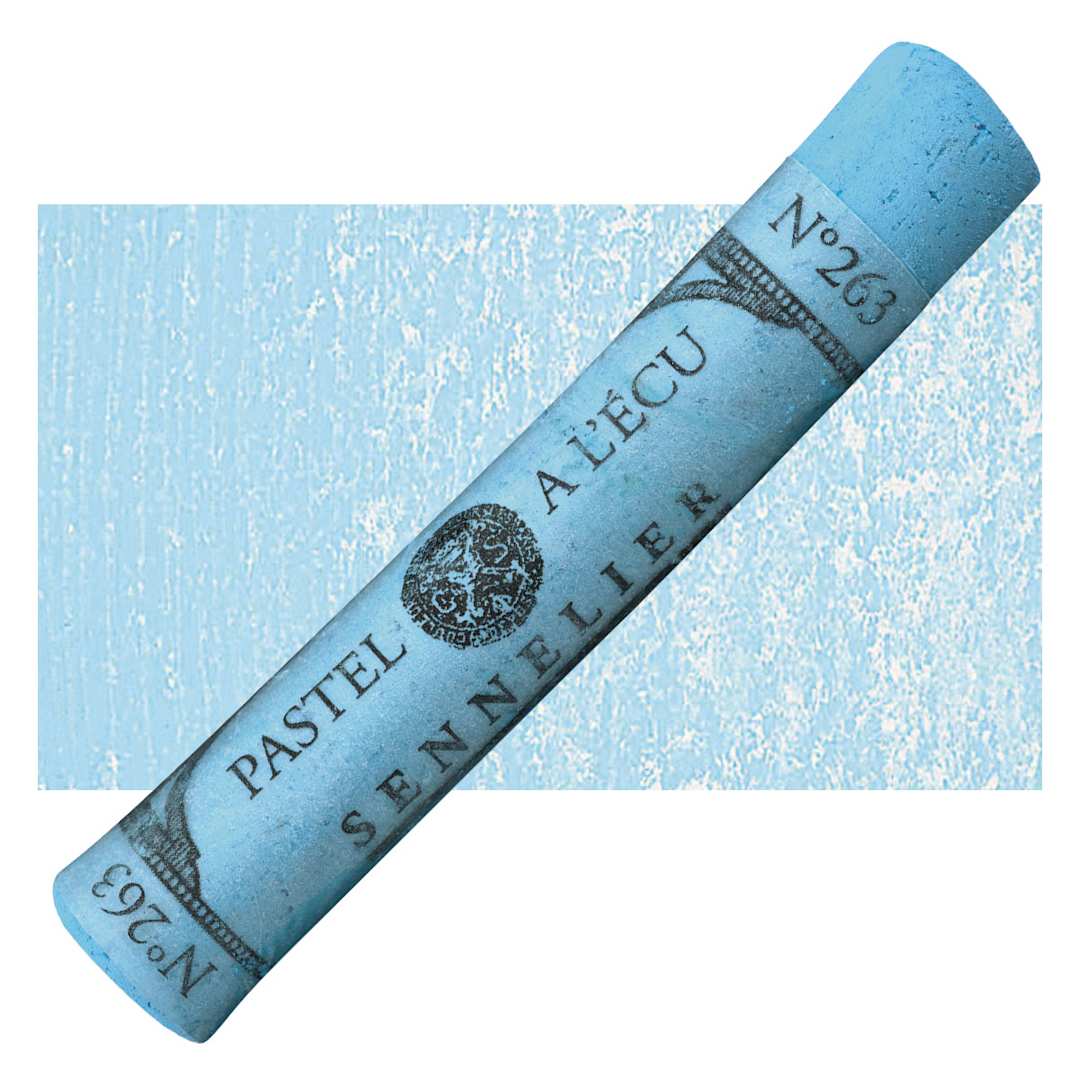 Open in modal - Sennelier Soft Pastel - Cerulean Blue 263 pastel and swatch