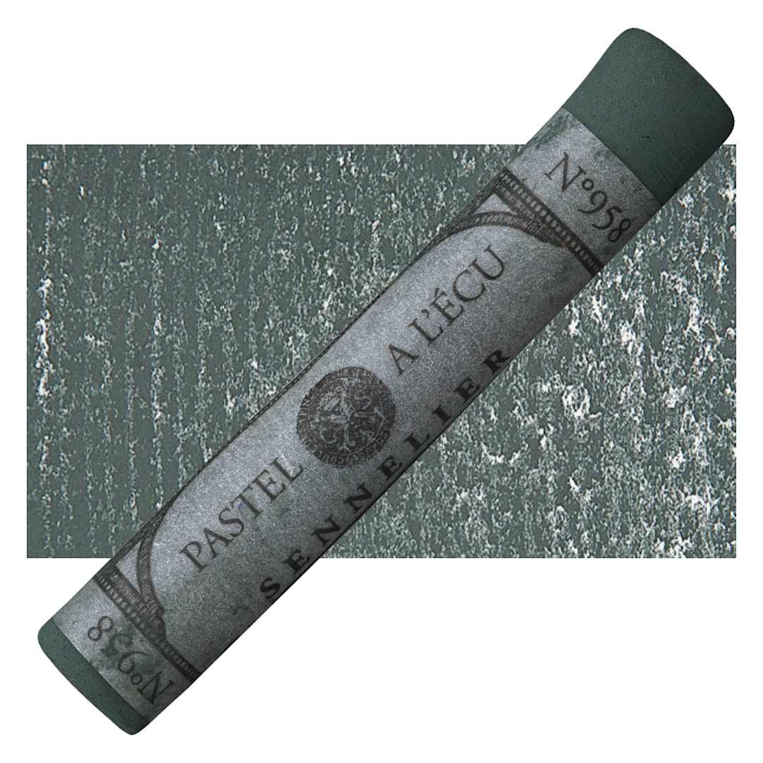Open in modal - Sennelier Soft Pastel - Cinereous Grey 958 pastel and swatch