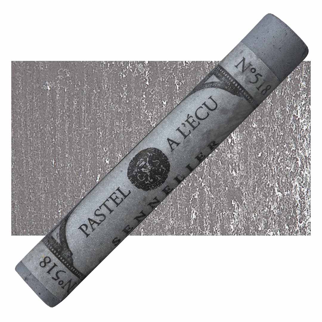 Open in modal - Sennelier Soft Pastel - Gray 518 pastel and swatch