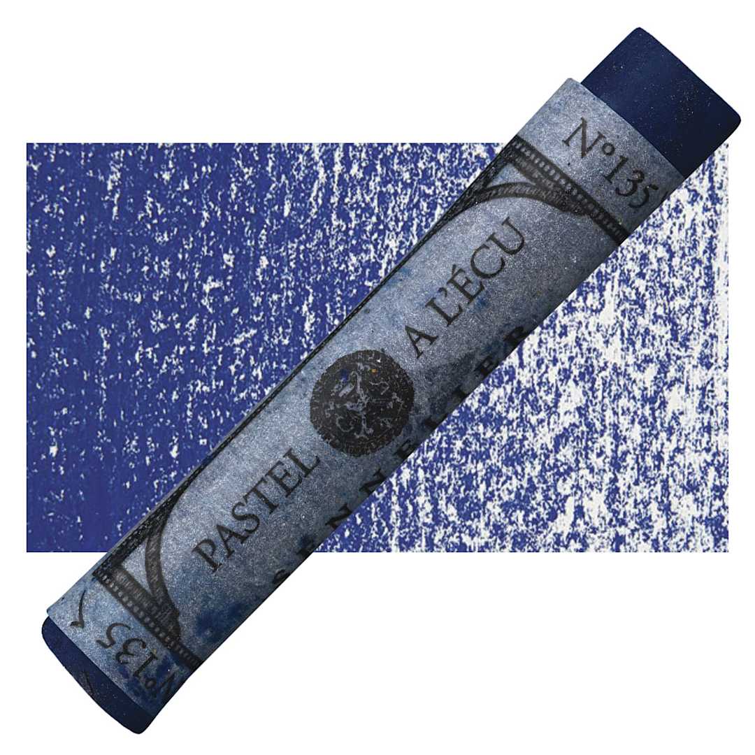 Open in modal - Sennelier Soft Pastel - Indigo 135 pastel and swatch
