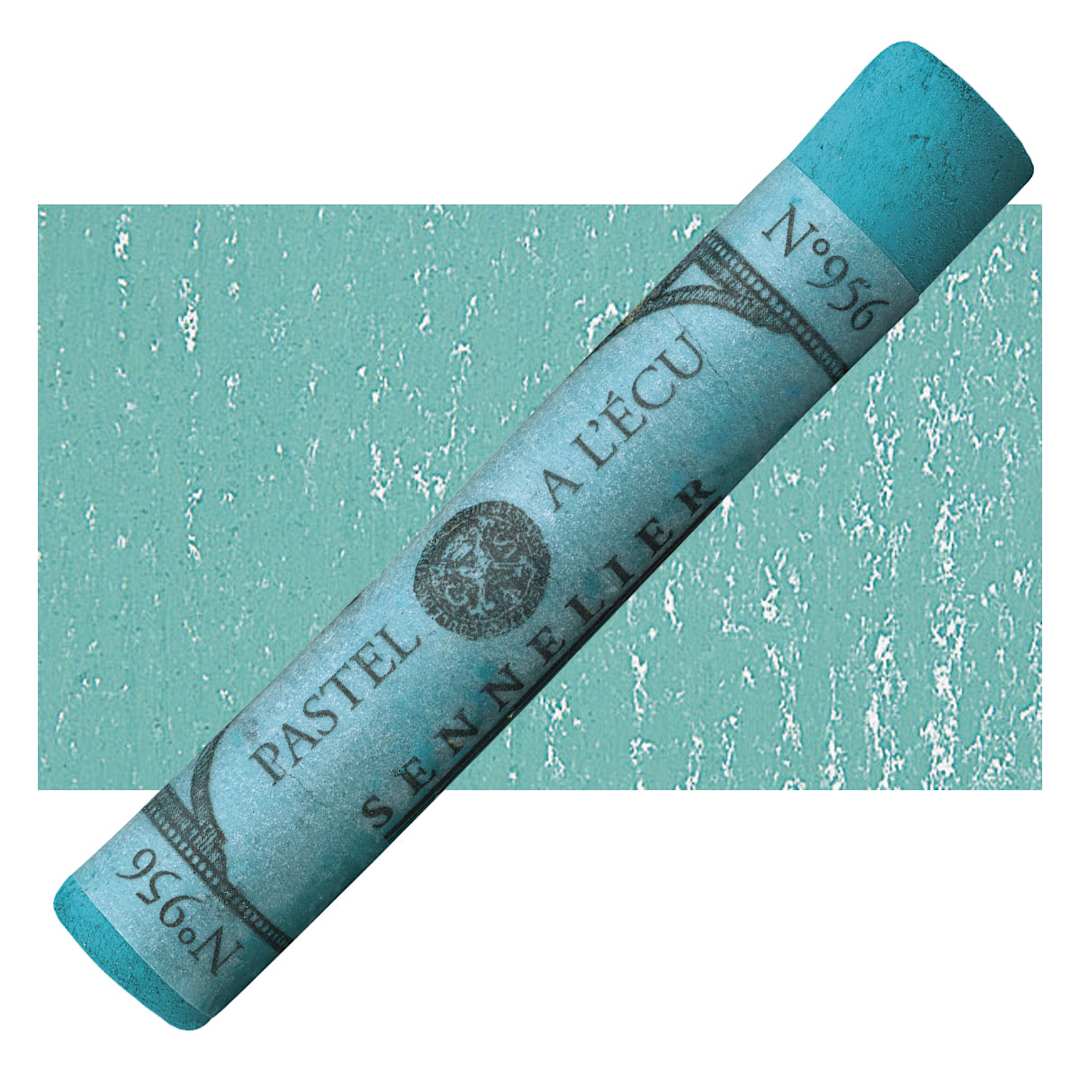 Open in modal - Sennelier Soft Pastel - Jade Green 956 pastel and swatch