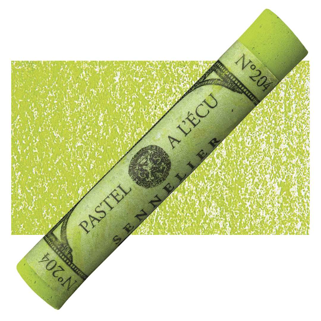 Open in modal - Sennelier Soft Pastel - Leaf Green 204 pastel and swatch