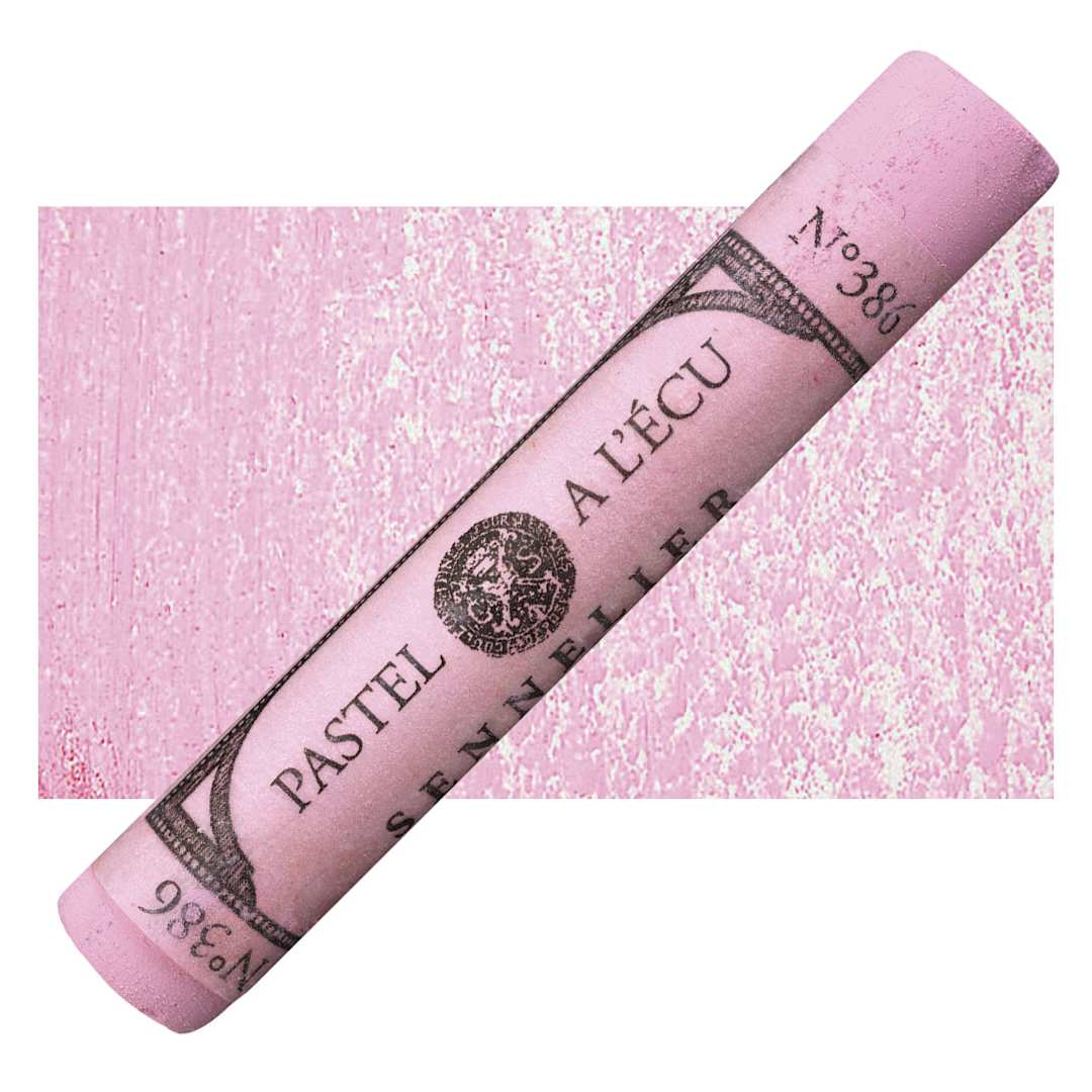 Open in modal - Sennelier Soft Pastel - Madder Carmine 386 pastel and swatch