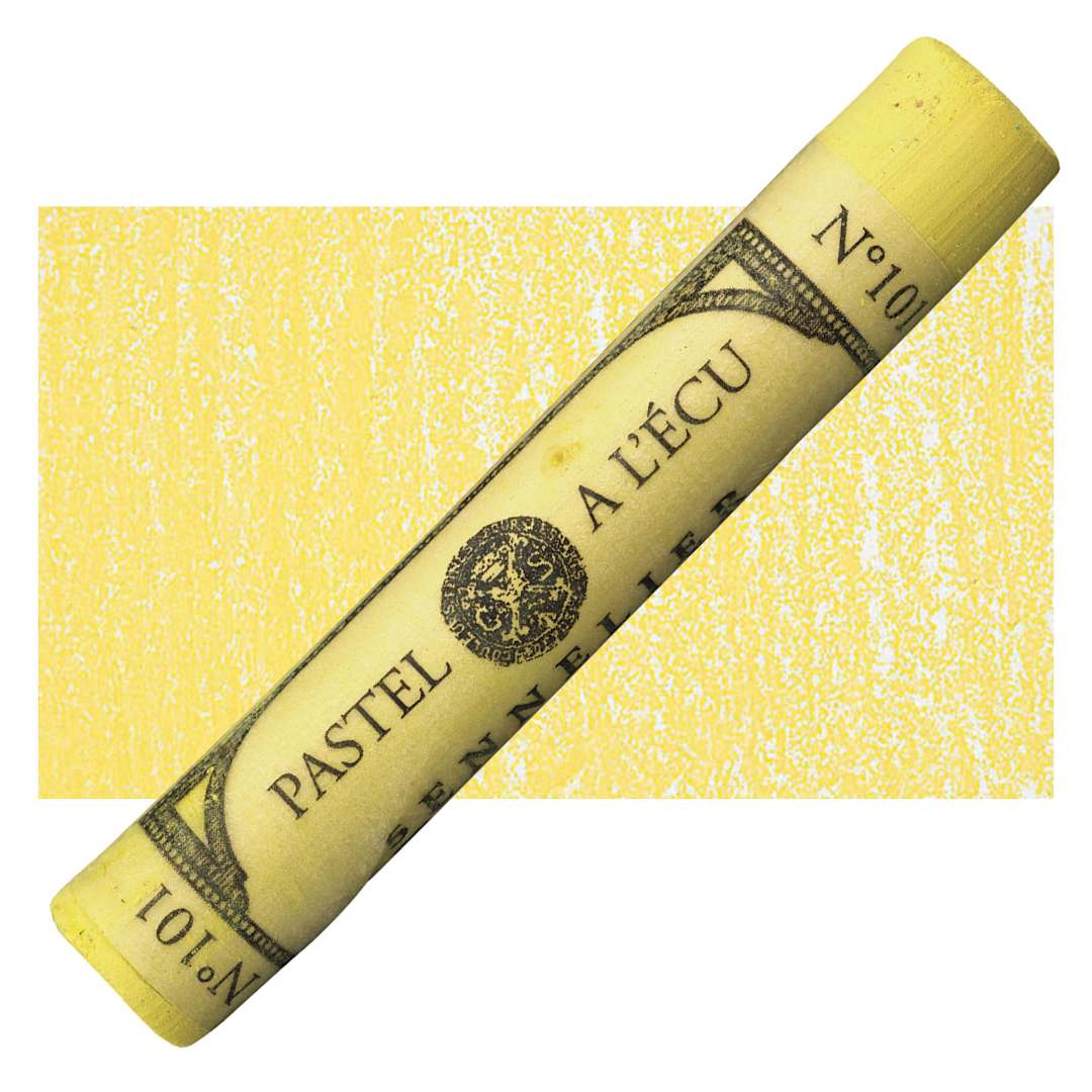 Open in modal - Sennelier Soft Pastel - Naples Yellow 101 pastel and swatch