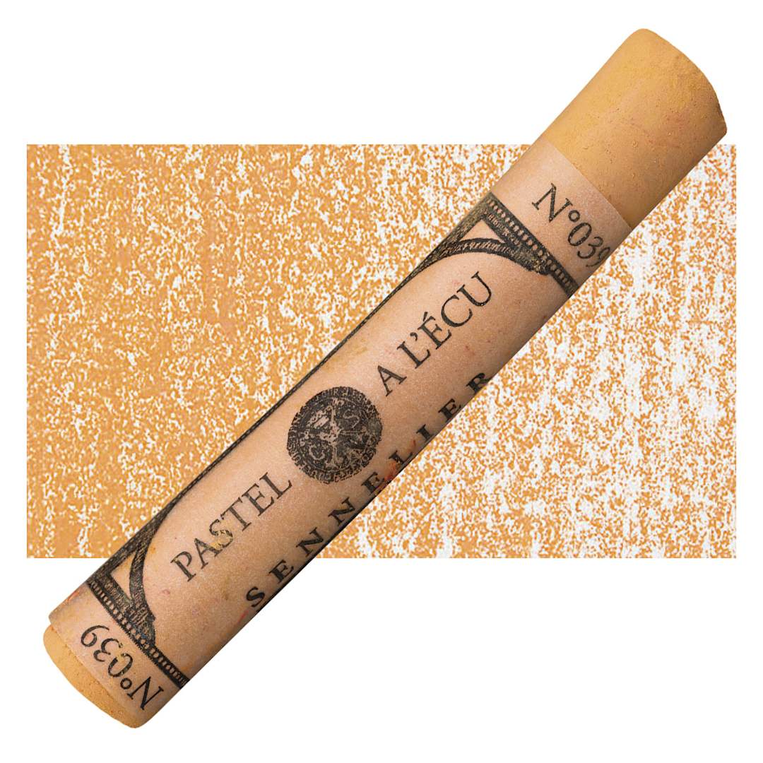 Open in modal - Sennelier Soft Pastel - Orange Lead pastel and swatch