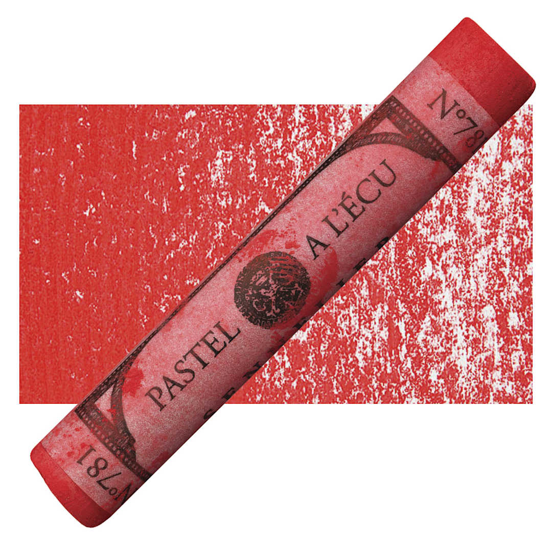 Open in modal - Sennelier Soft Pastel - Persian Red 781 pastel and swatch