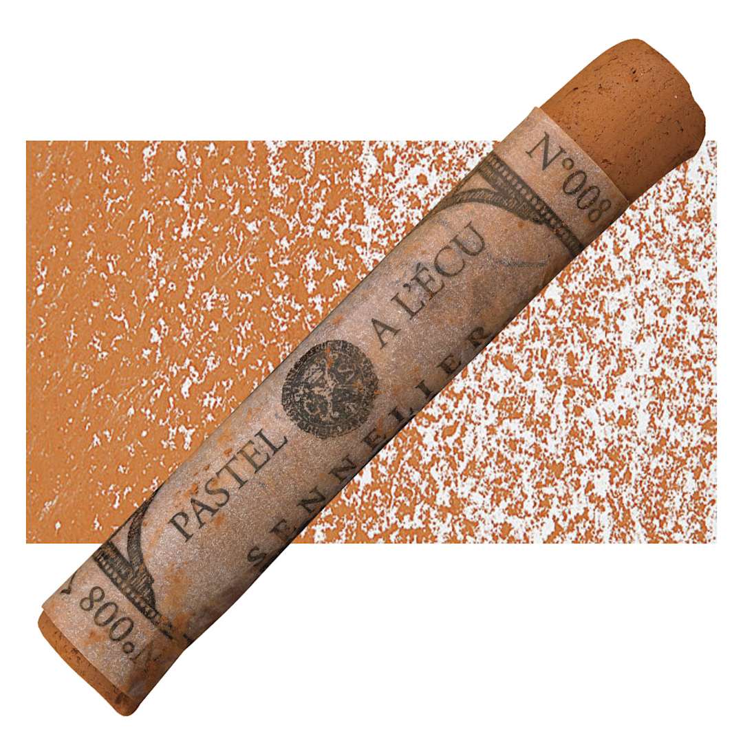 Open in modal - Sennelier Soft Pastel - Red Brown 008 pastel and swatch