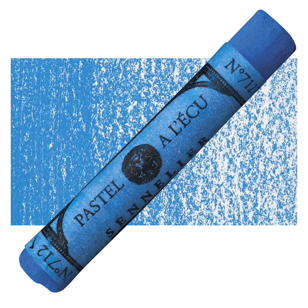 Open in modal - Sennelier Soft Pastel - Steel Blue 712 pastel and swatch