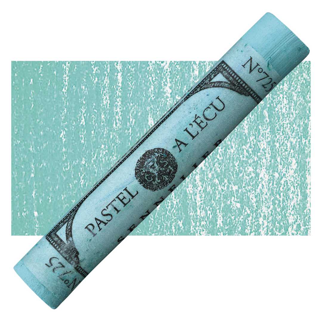 Open in modal - Sennelier Soft Pastel - Turquoise Green 725 pastel and swatch