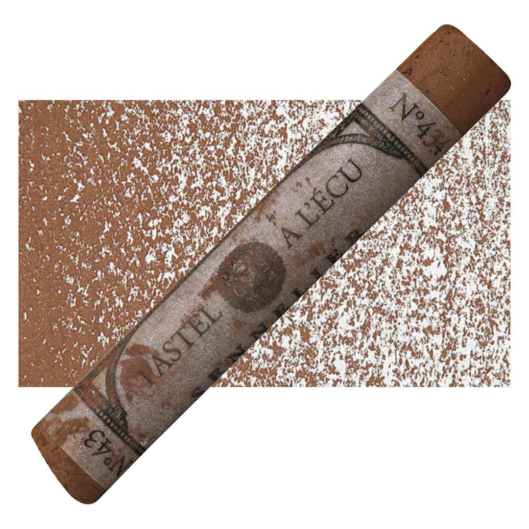 Open in modal - Sennelier Soft Pastel - Van Dyck Brown 434 pastel and swatch