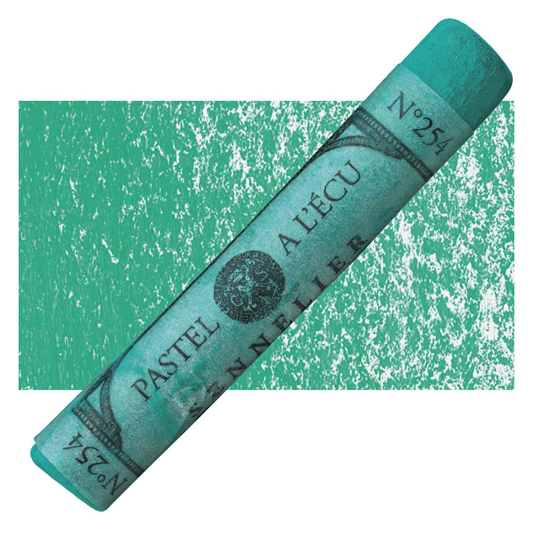 Open in modal - Sennelier Soft Pastel - Viridian pastel and swatch